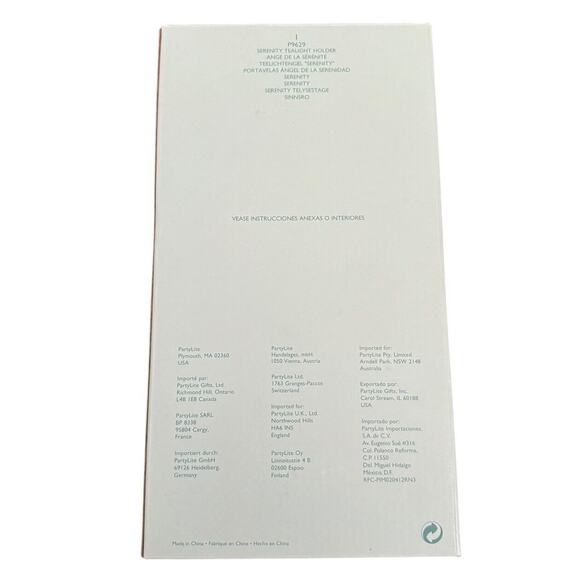 Partylite Serenity Tea Light Candle Holder Bisque Angel Votive P9629 Holiday - Picture 8 of 8